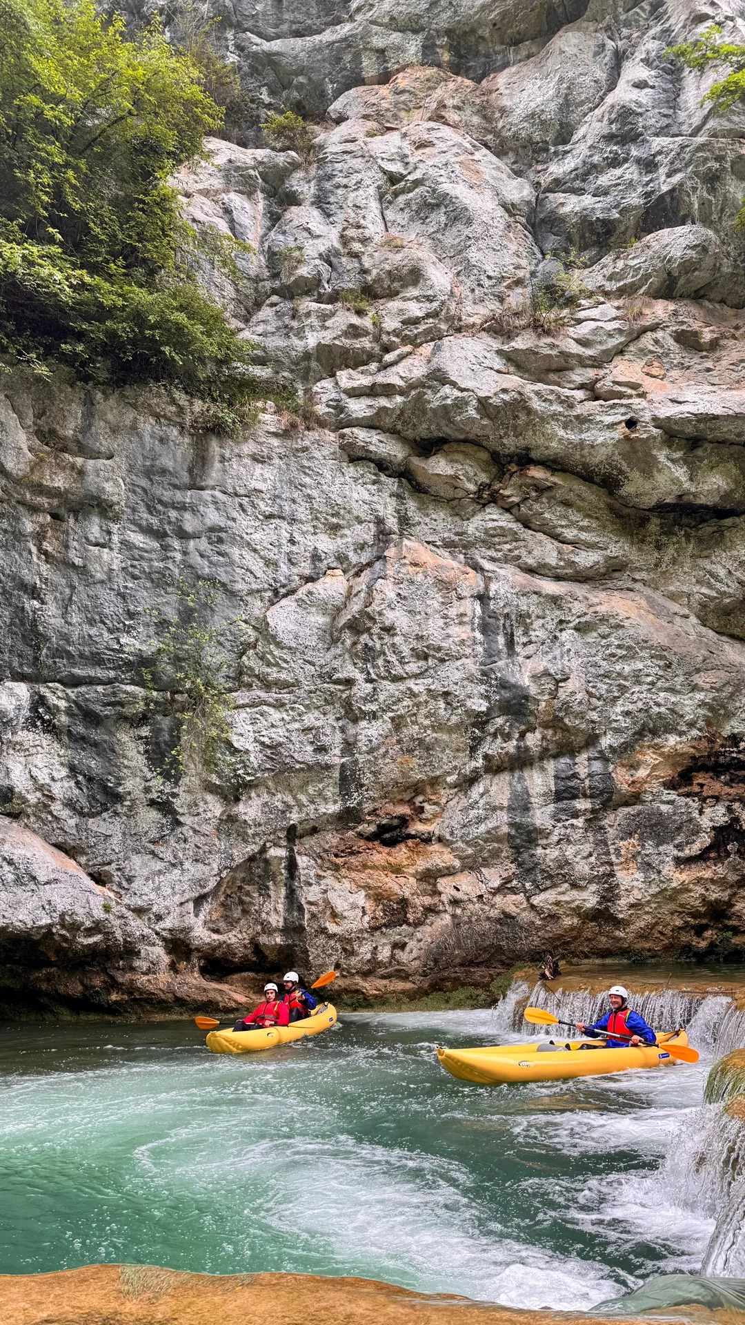 Kayak safari tour on Mreznica River, a nature adventure near Rastoke and Plitvice Lakes.
